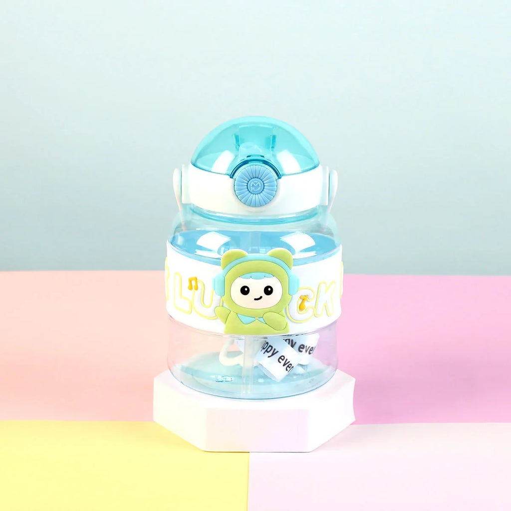 Transparent Cartoon Doll Ton Big Belly Plastic Water Bottle