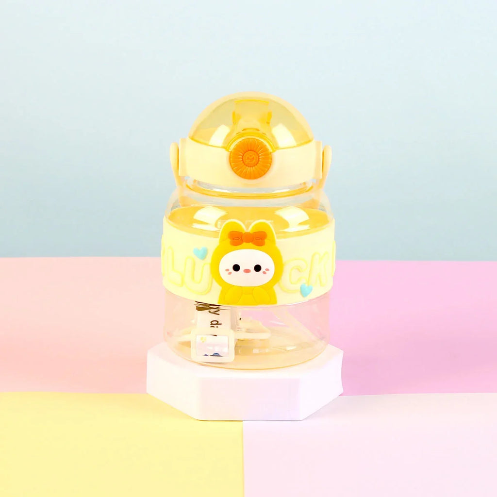 Transparent Cartoon Doll Ton Big Belly Plastic Water Bottle