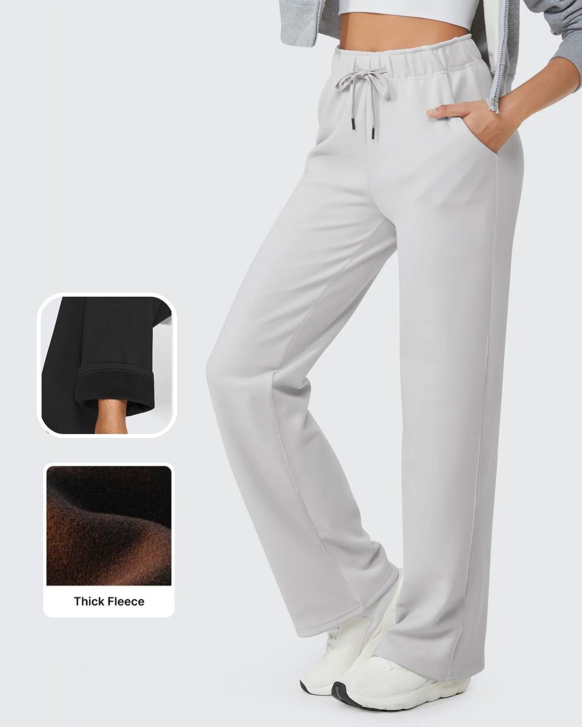 EverGoing Loose Fleece Lined Drawstring Casual Pants Tall