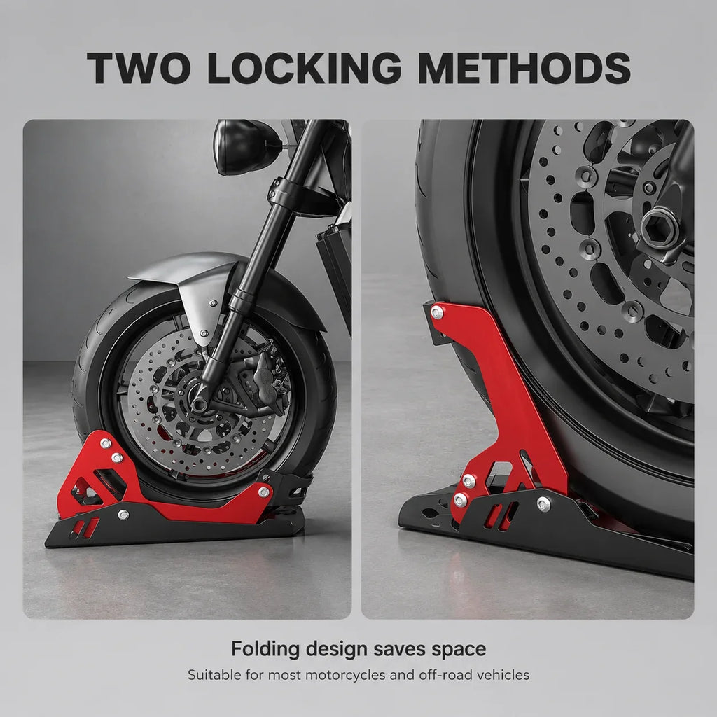 EKON LockBase Adjustable Motorcycle Wheel Chock