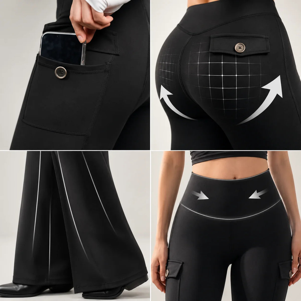 EKON Women’s FlareFlex Knee-Pad Riding Pants