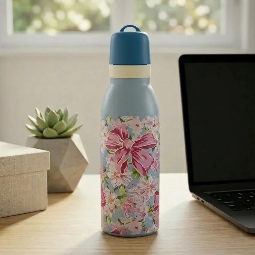 Fresh Floral Design Stainless Steel Bottle
