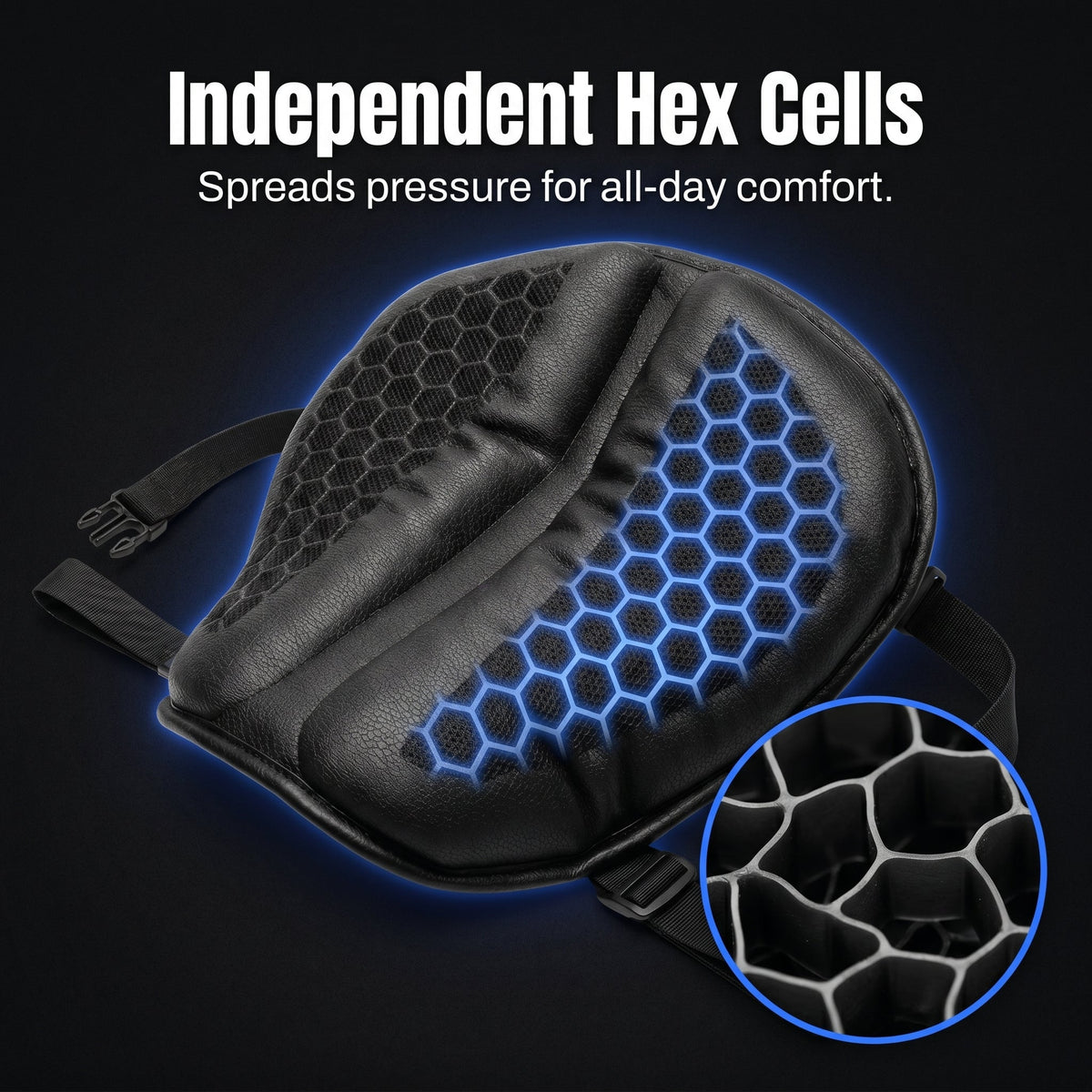 EKON AirGel Seat™ Motorcycle Seat Cushion