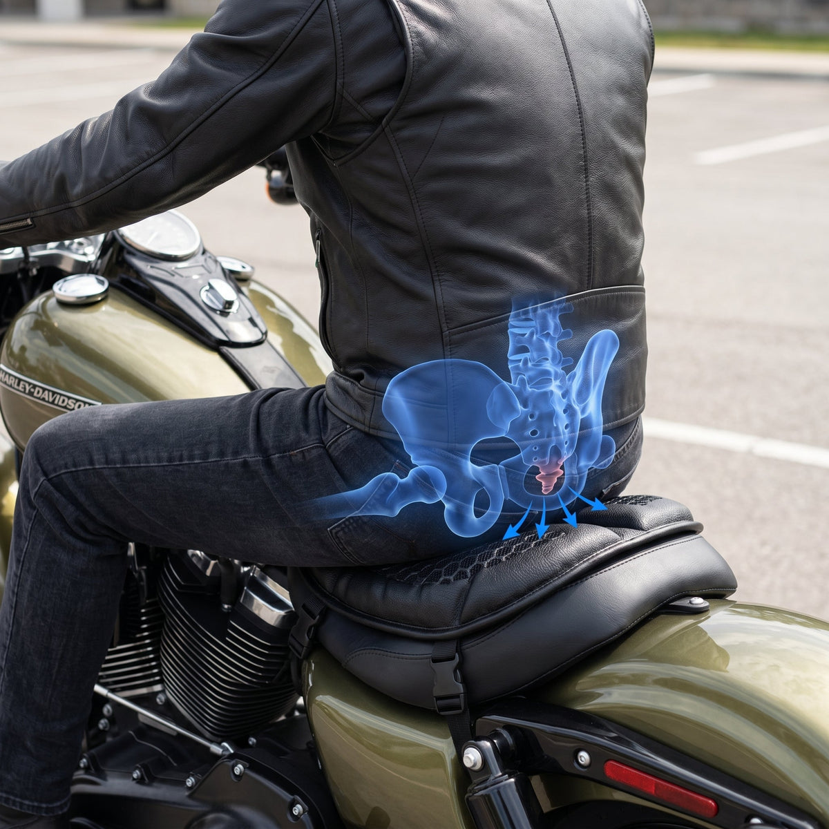 EKON AirGel Seat™ Motorcycle Seat Cushion