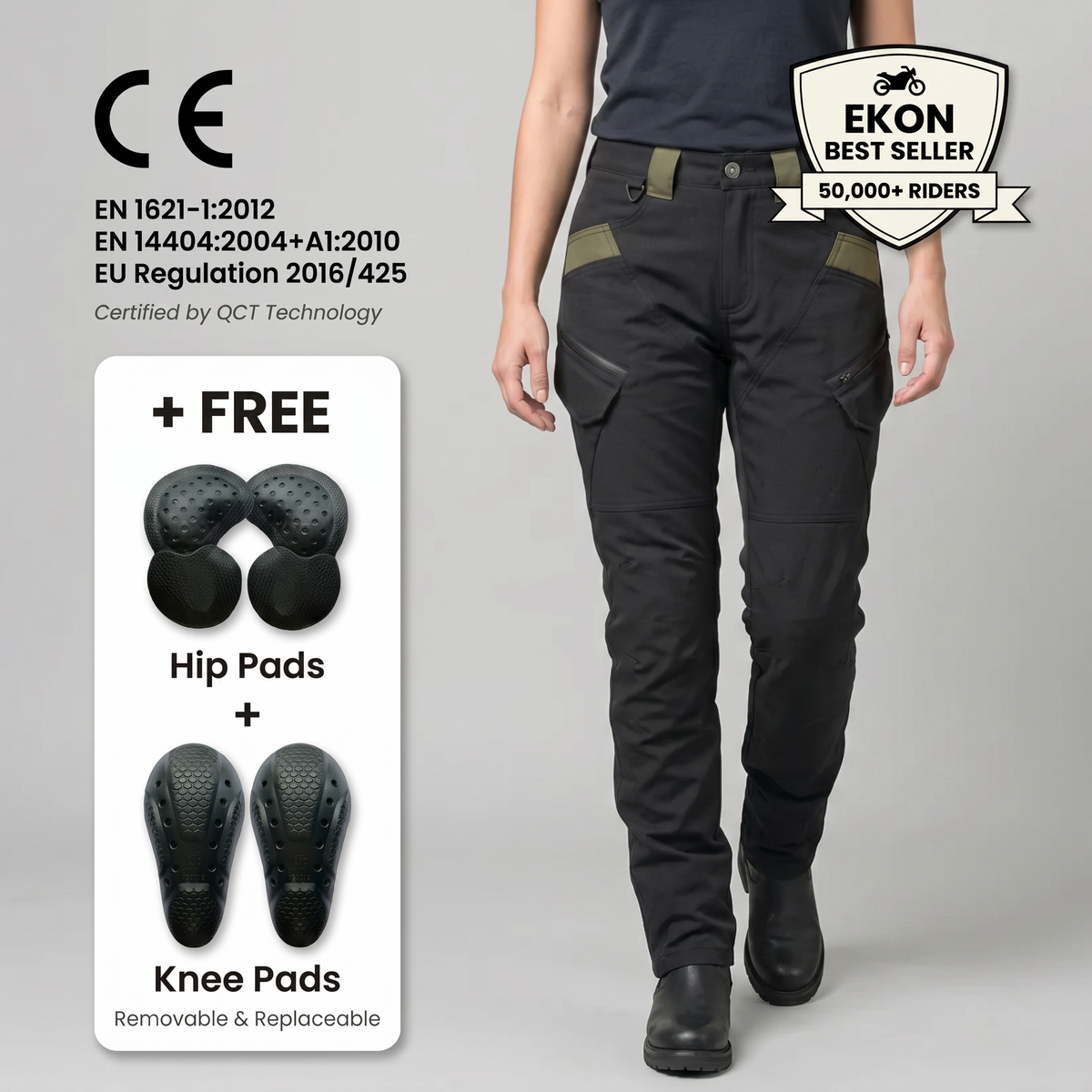 EKON RoadArmor™ Women's Riding Pants
