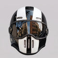 EKON RetroStripe Full-Face Riding Helmet