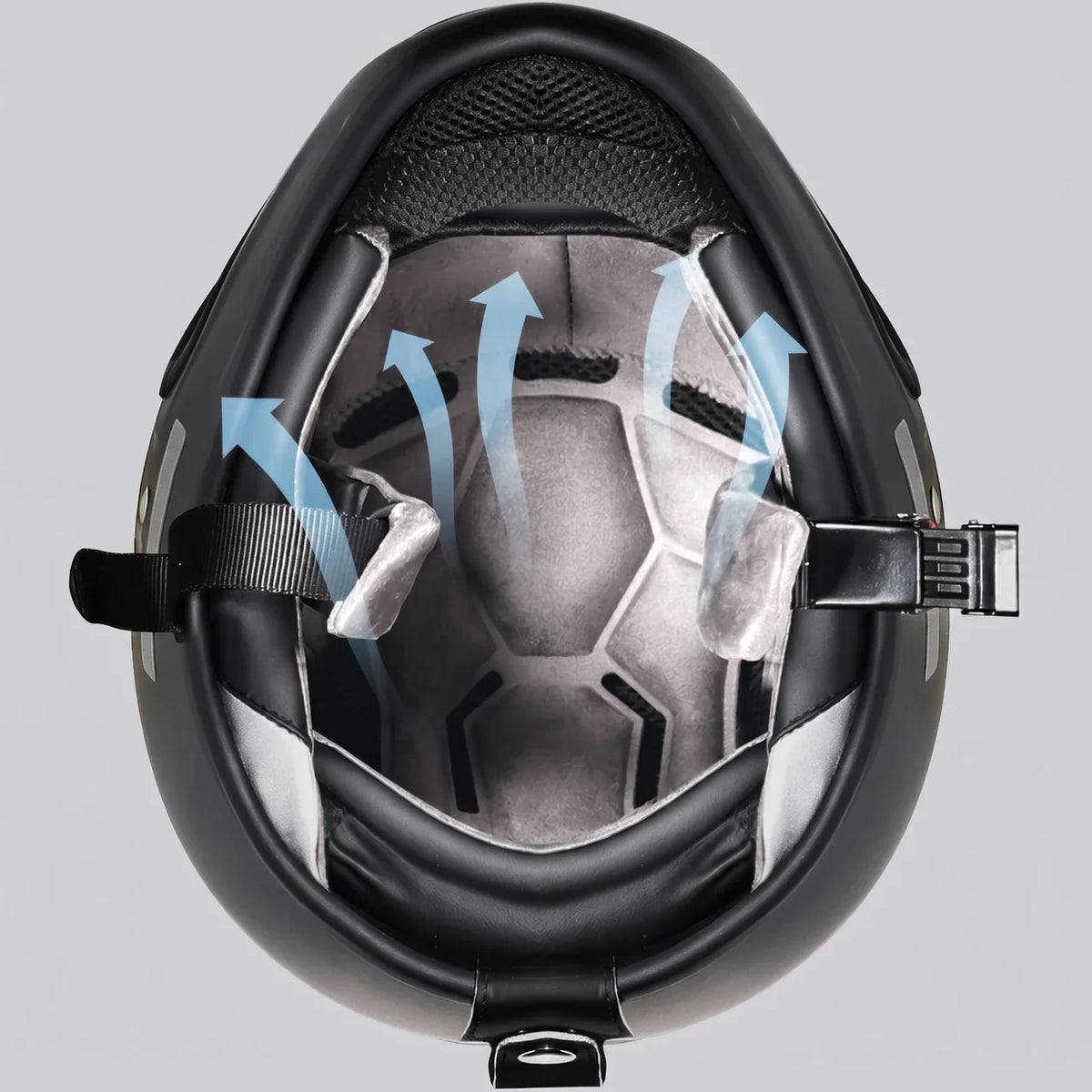 EKON RetroStripe Full-Face Riding Helmet