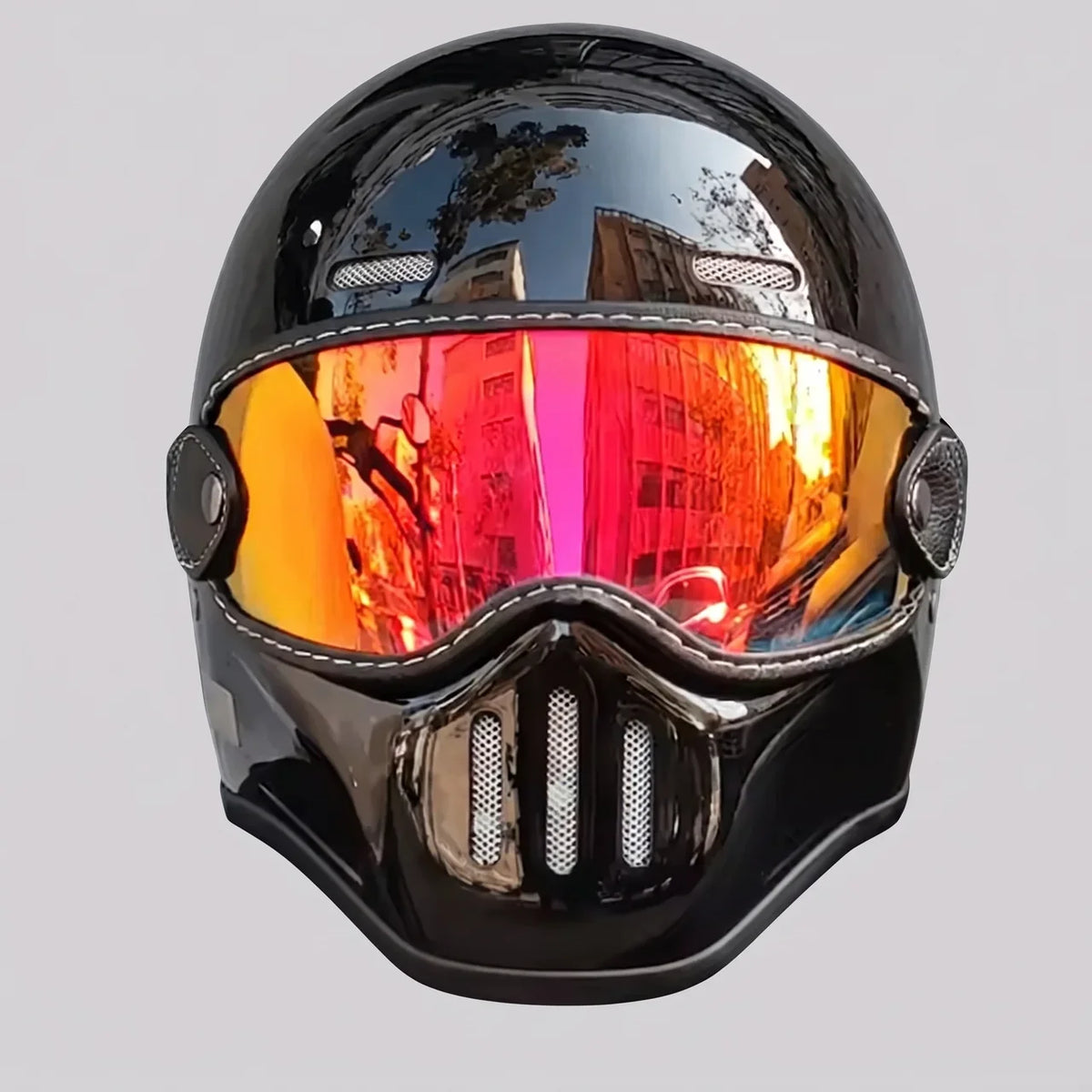 EKON PureRetro Full-Face Riding Helmet