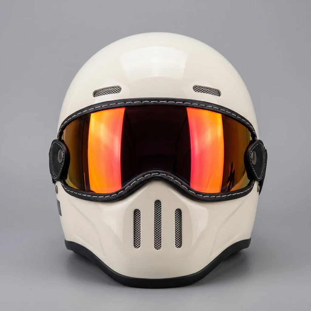EKON PureRetro Full-Face Riding Helmet