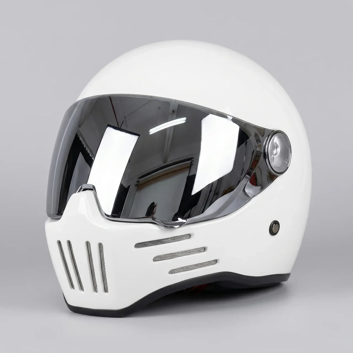 EKON MirrorVisor Retro Full-Face Helmet