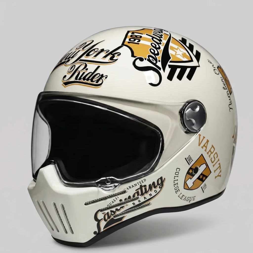 EKON New York Graphic Retro Helmet