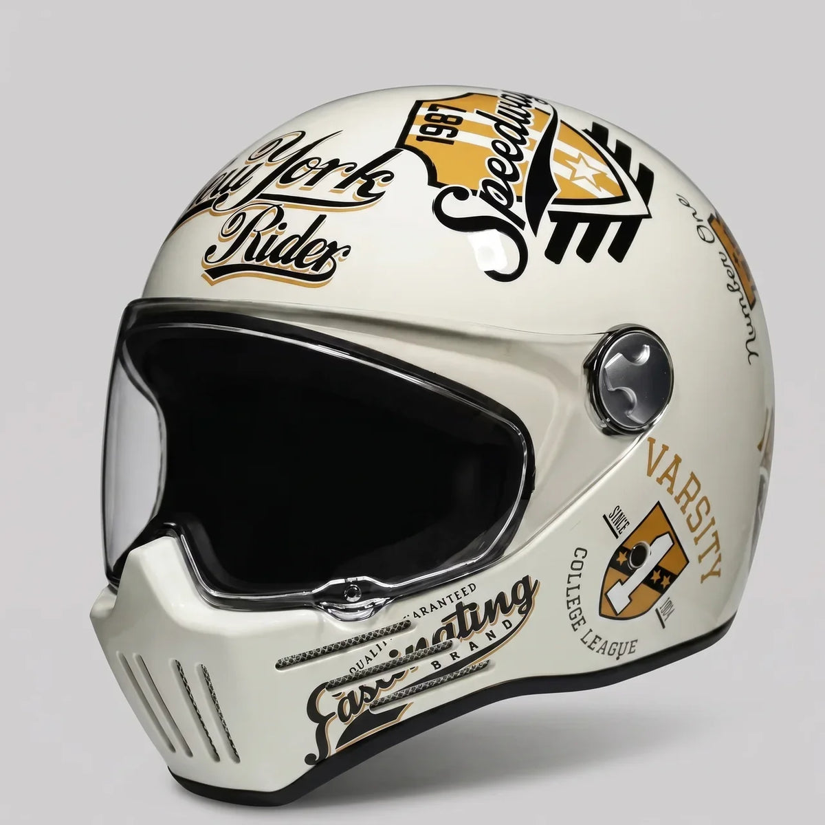 EKON New York Graphic Retro Helmet