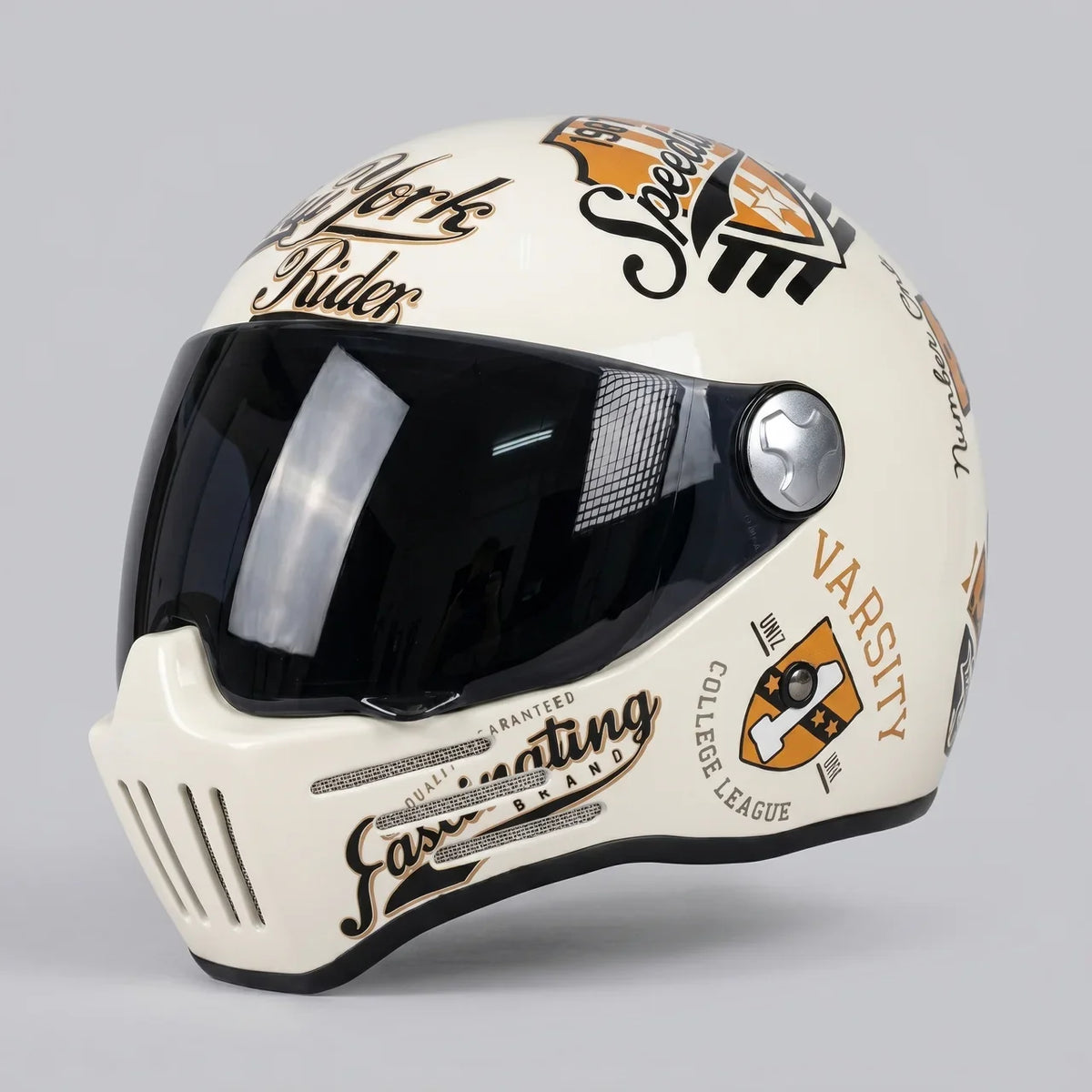 EKON New York Graphic Retro Helmet