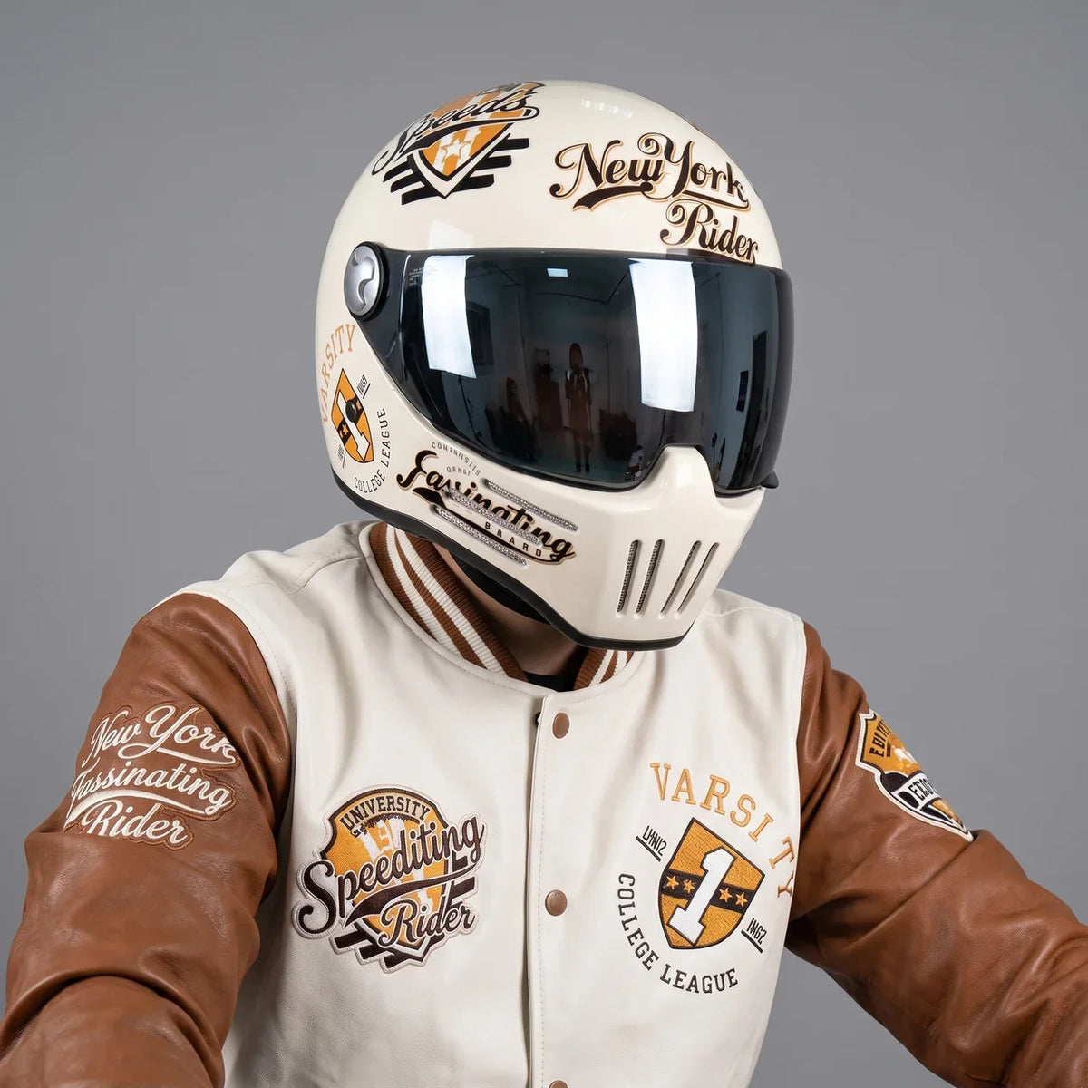 EKON New York Graphic Retro Helmet