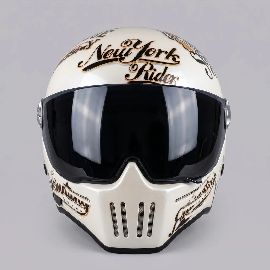 EKON New York Graphic Retro Helmet