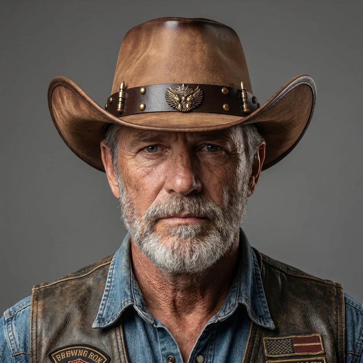 EKON BullCrest Western Cowboy Hat