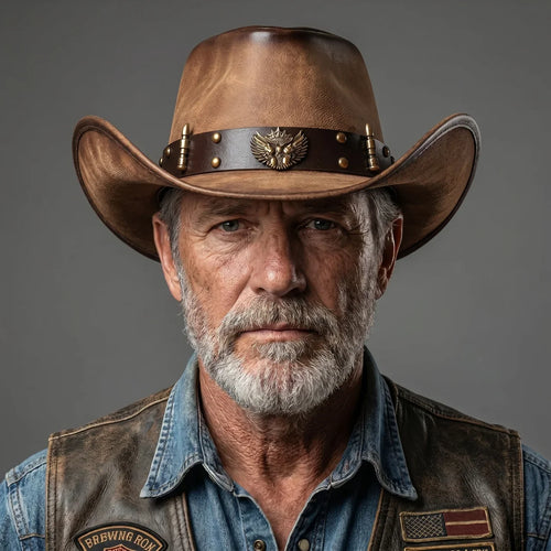 EKON BullCrest Western Cowboy Hat