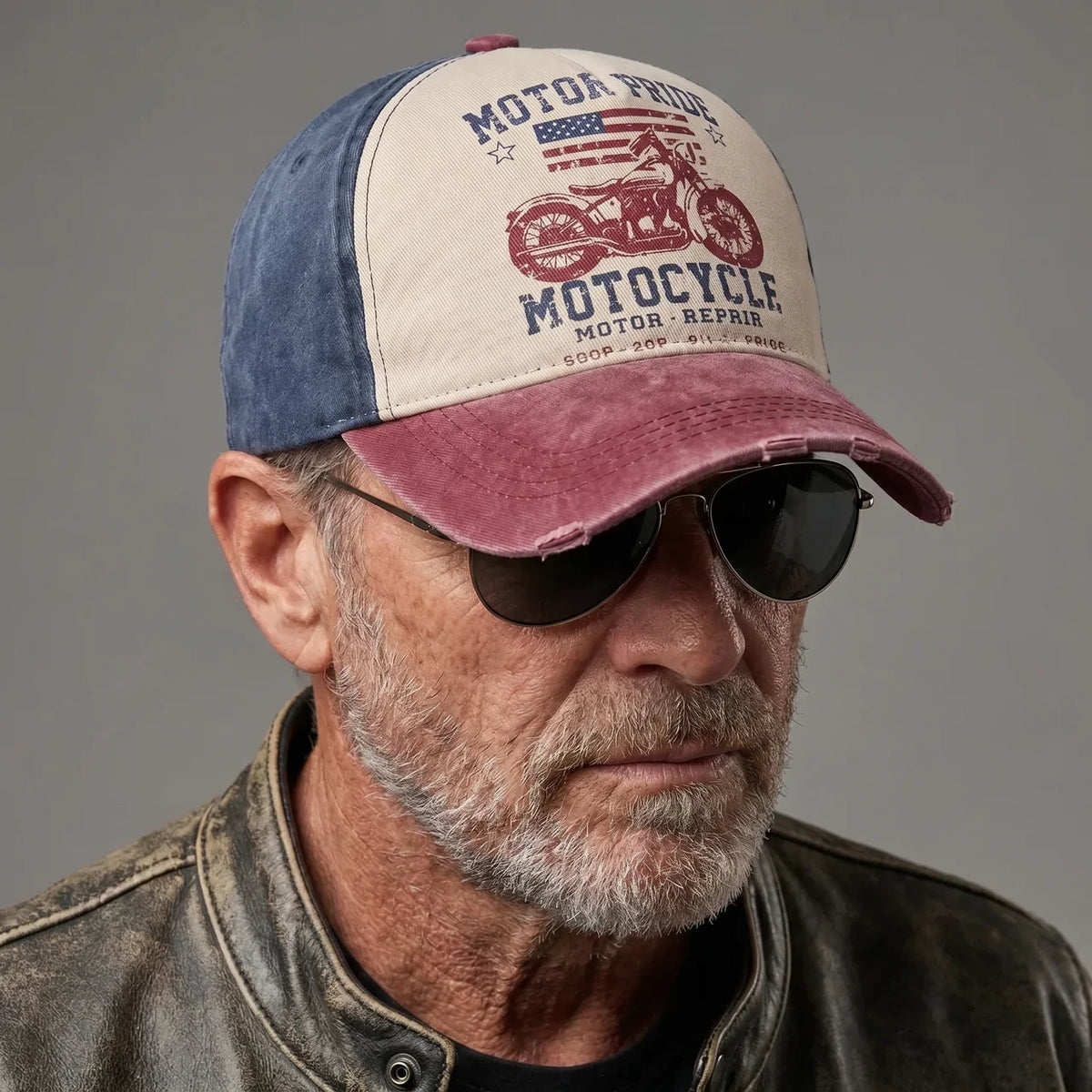 EKON Heritage Moto Washed Cap
