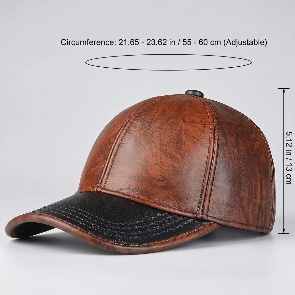 EKON RoadPatina Leather Riding Cap