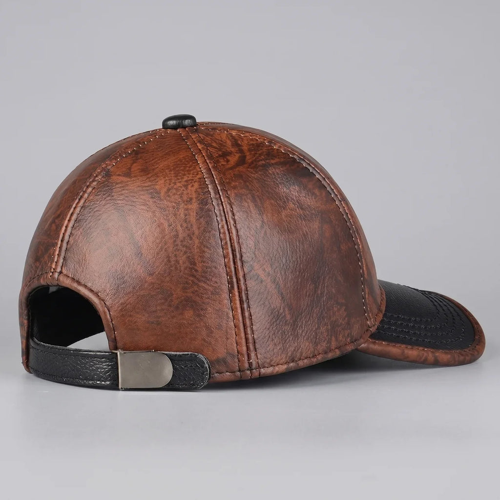 EKON RoadPatina Leather Riding Cap