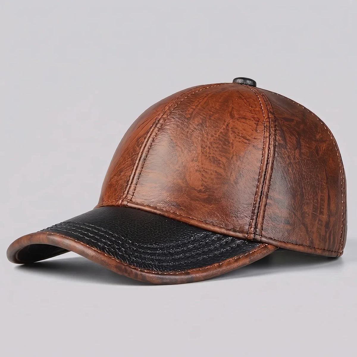EKON RoadPatina Leather Riding Cap