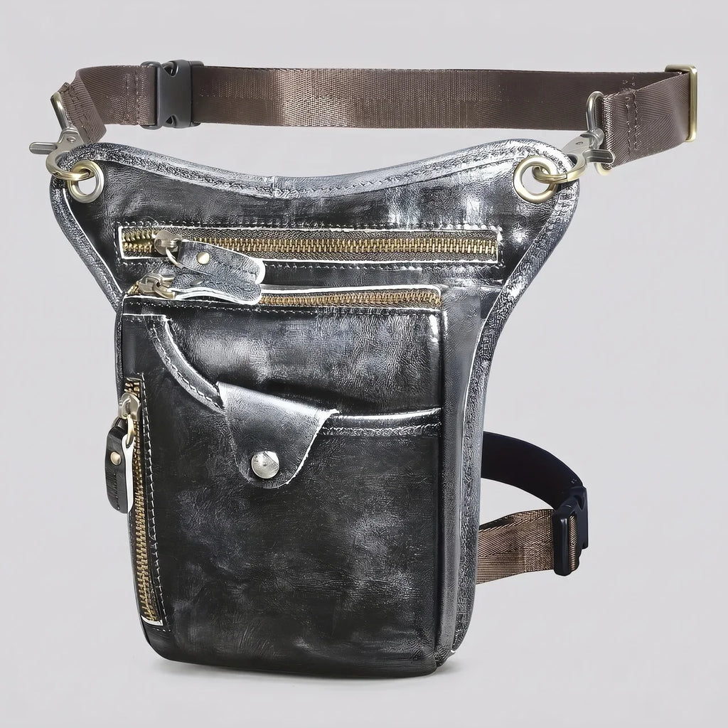 EKON RoadVault Leather Leg Bag