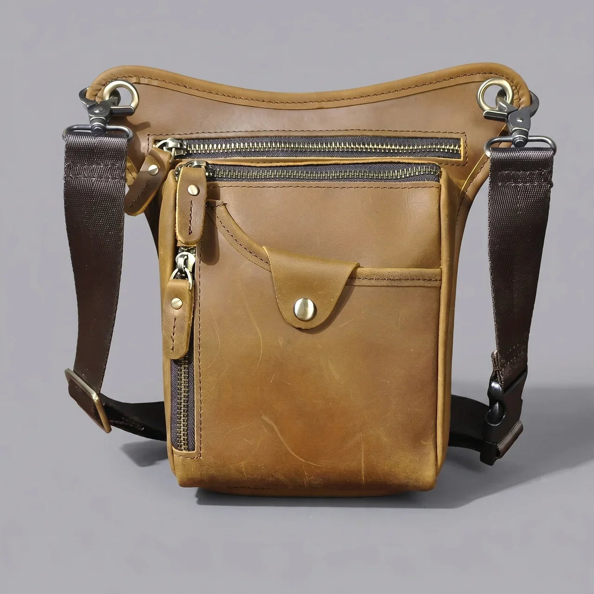 EKON RoadVault Leather Leg Bag