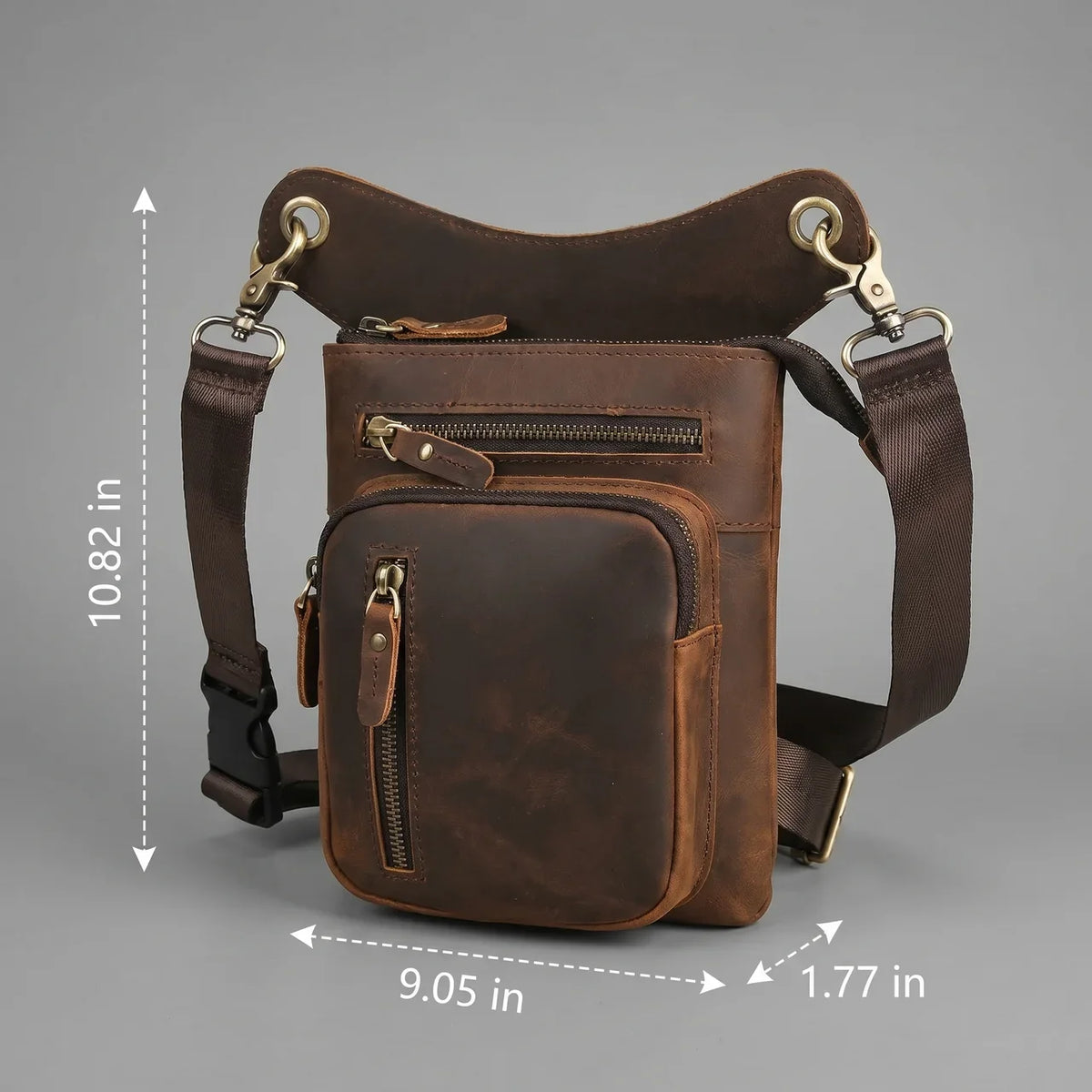 EKON RoadCarry Leather Leg Bag