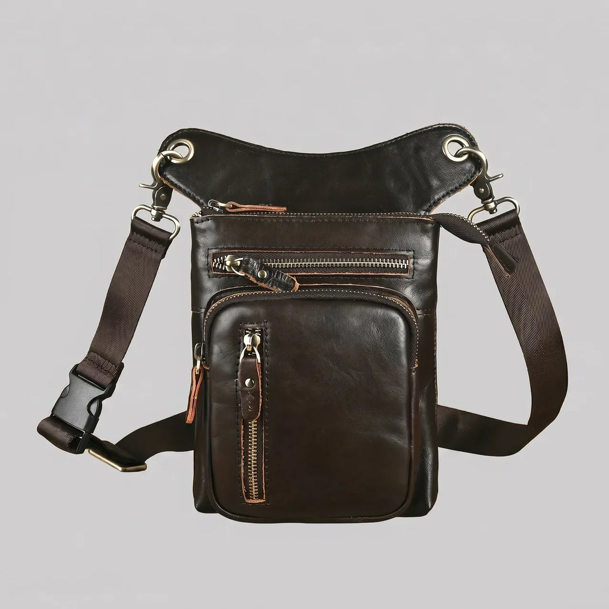EKON RoadCarry Leather Leg Bag