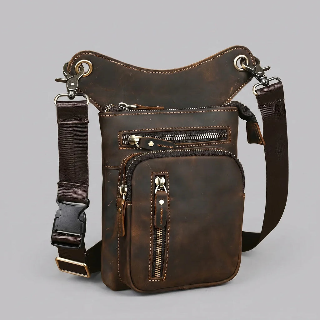 EKON RoadCarry Leather Leg Bag
