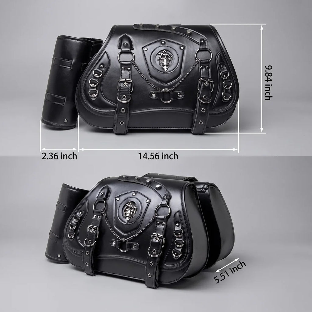 EKON ChainCrest Motorcycle Saddlebags