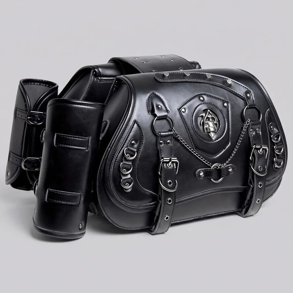 EKON ChainCrest Motorcycle Saddlebags