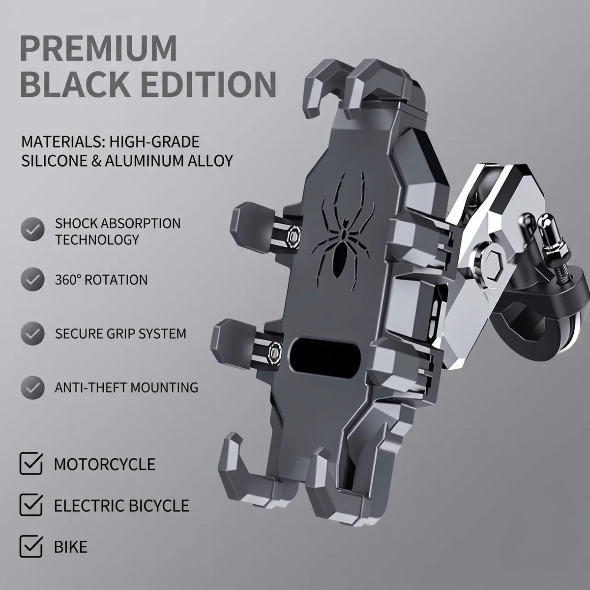 EKON GripLock Anti-Vibration Phone Mount