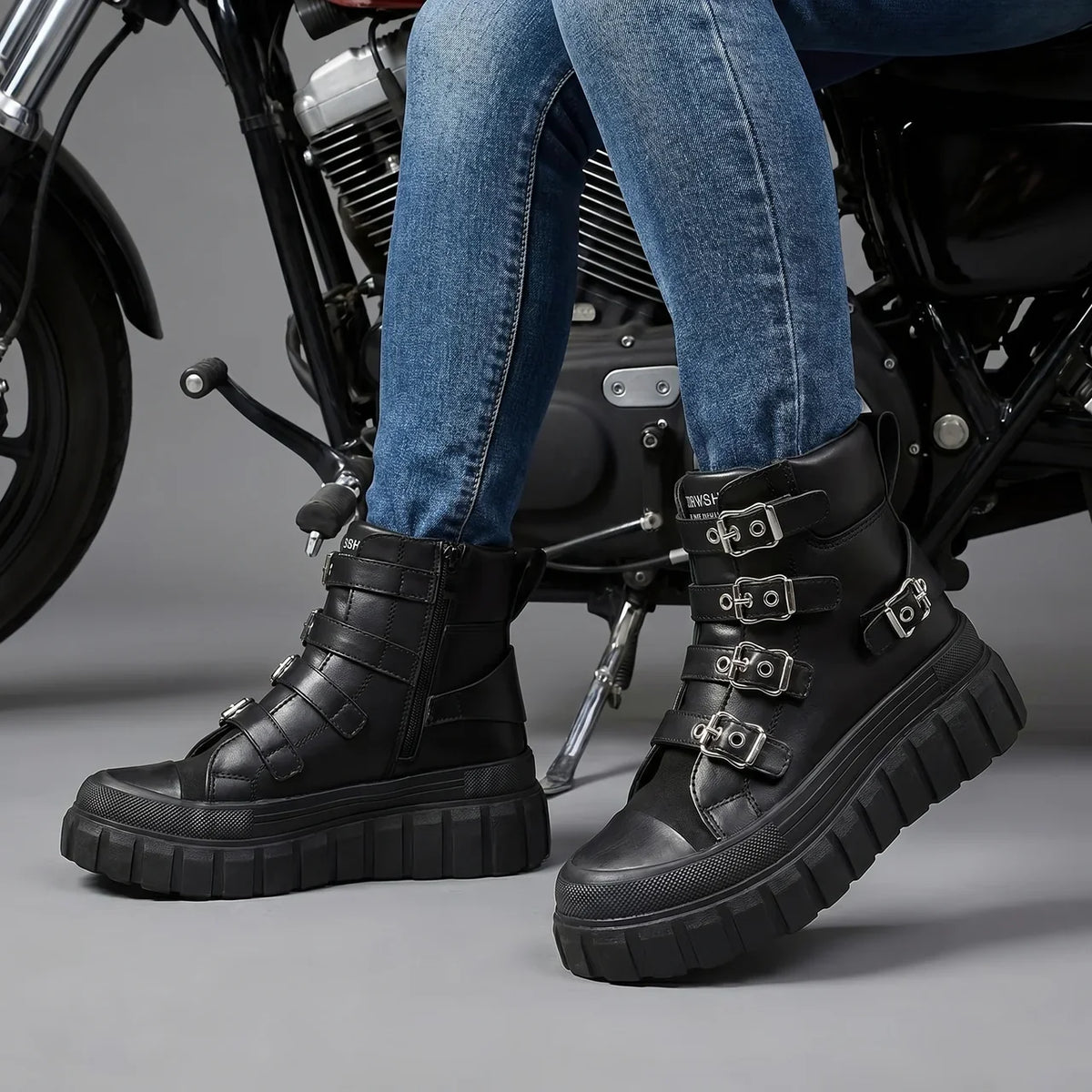 EKON BuckleRise Women’s Moto Boots