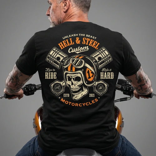 EKON Hellsteel Men’s Moto Graphic Tee