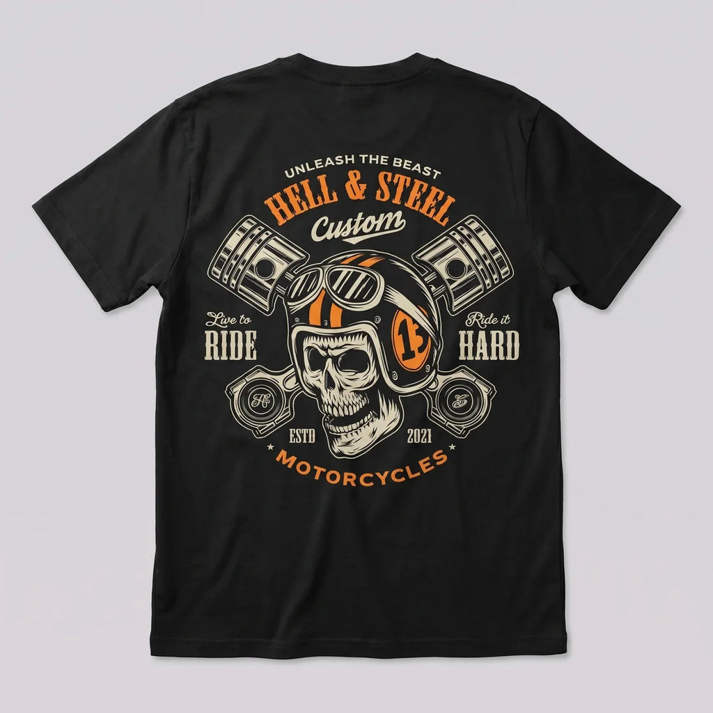 EKON Hellsteel Men’s Moto Graphic Tee