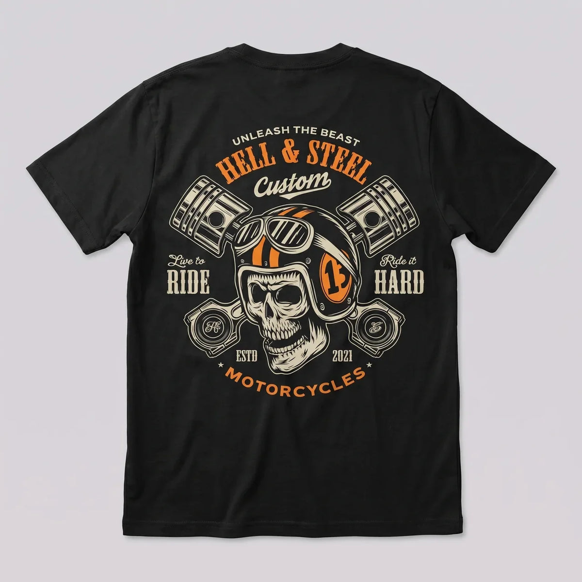 EKON Hellsteel Men’s Moto Graphic Tee