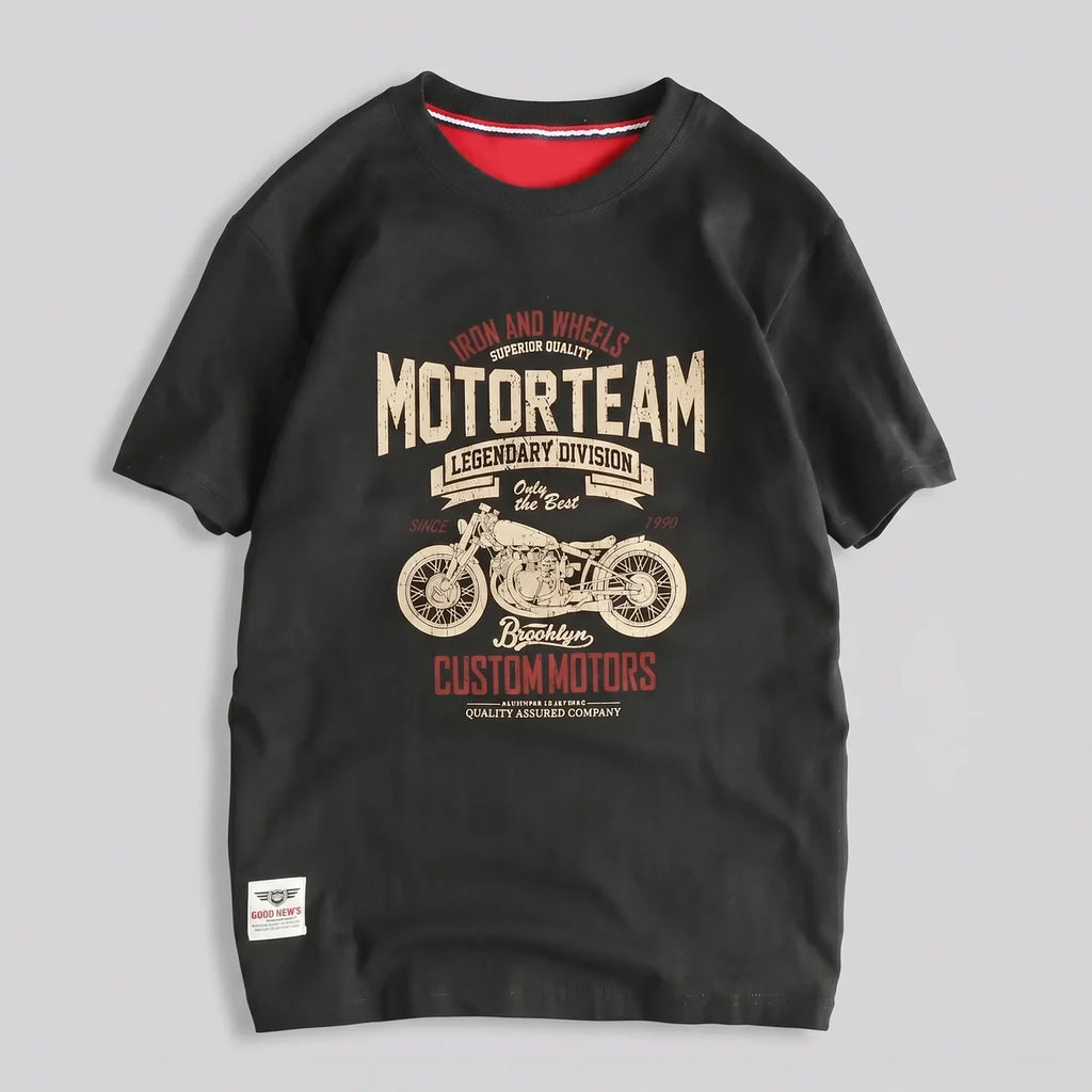 EKON MotorTeam Washed Moto Graphic Tee