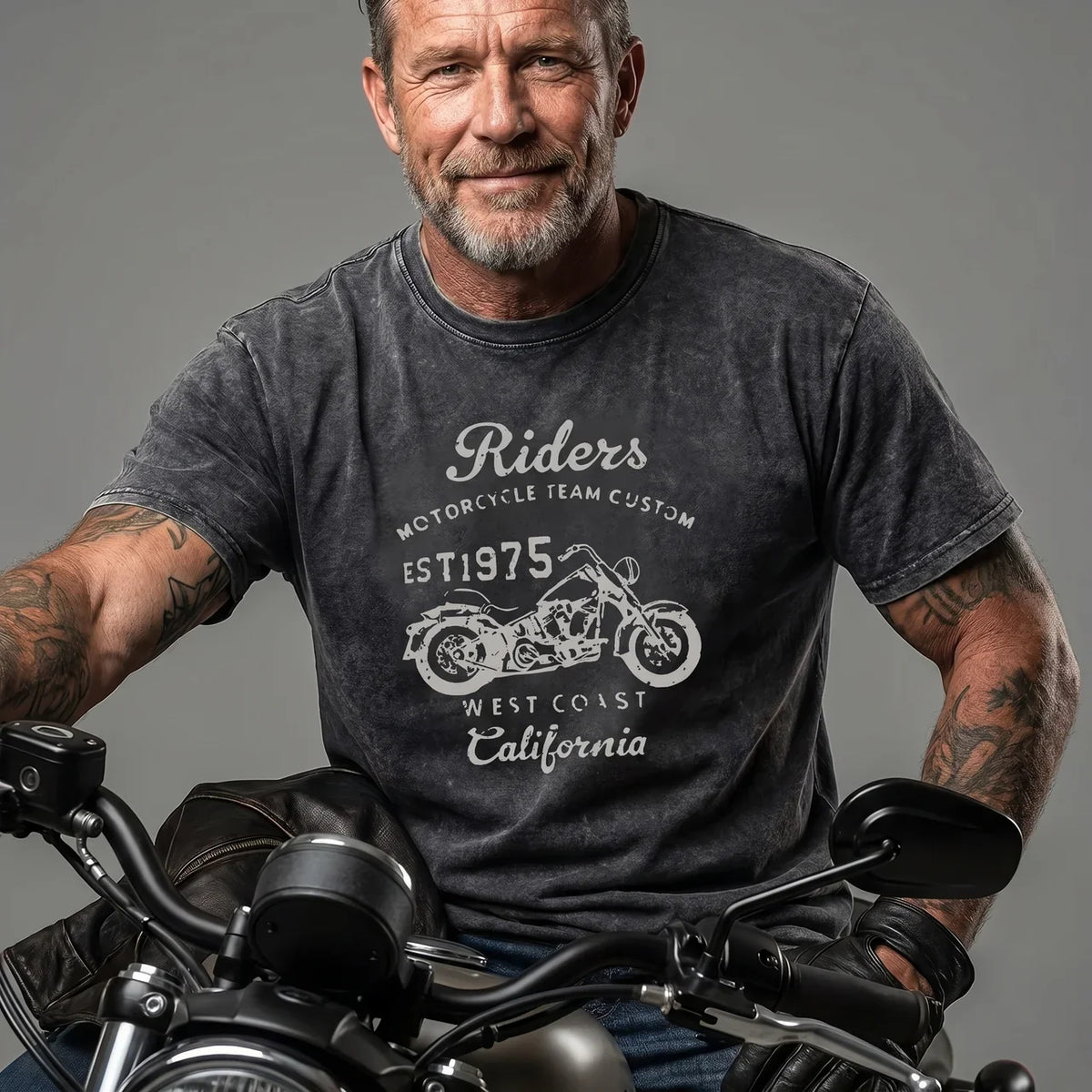 EKON WestRide Washed Moto Graphic Tee