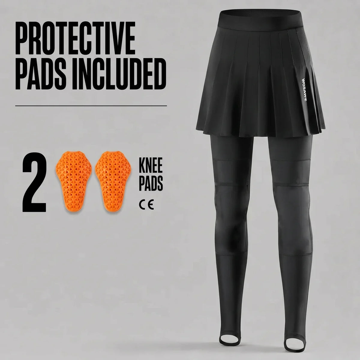 EKON Women’s Pleated Riding Leggings