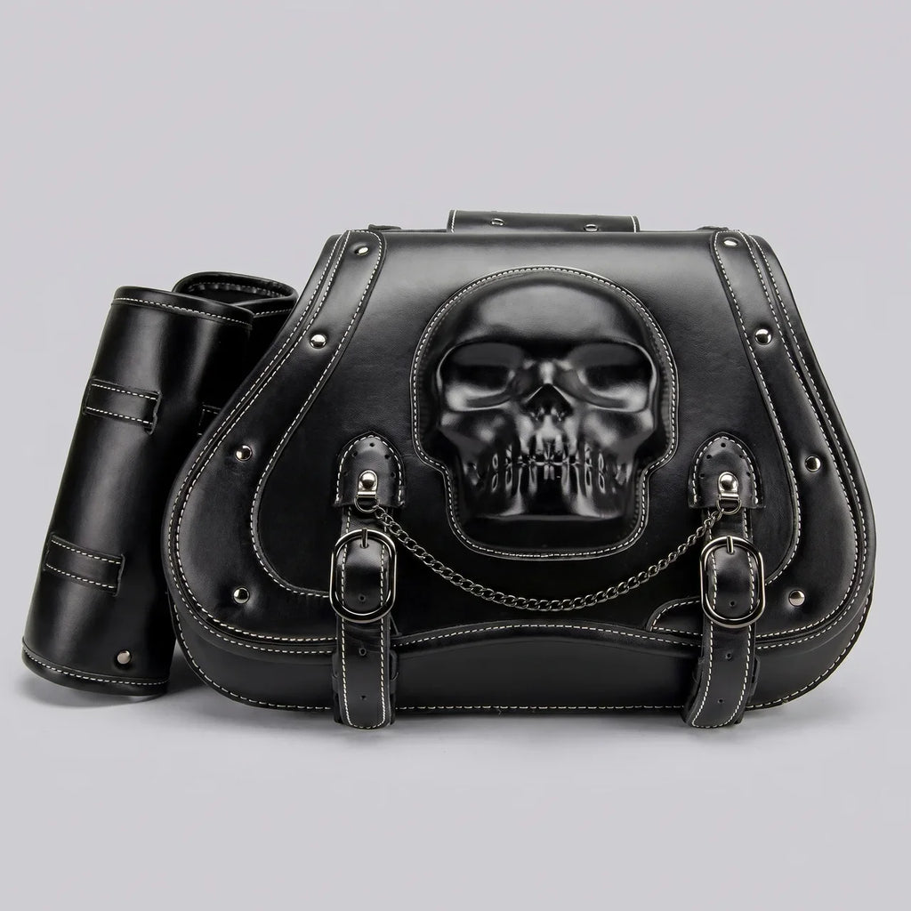 EKON SkullVault Motorcycle Saddlebags