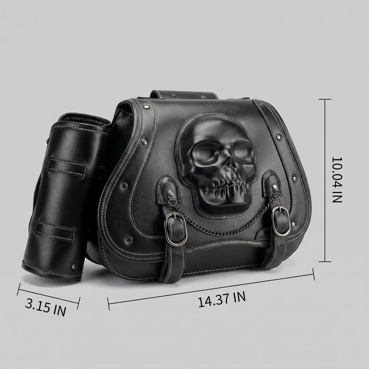 EKON SkullVault Motorcycle Saddlebags