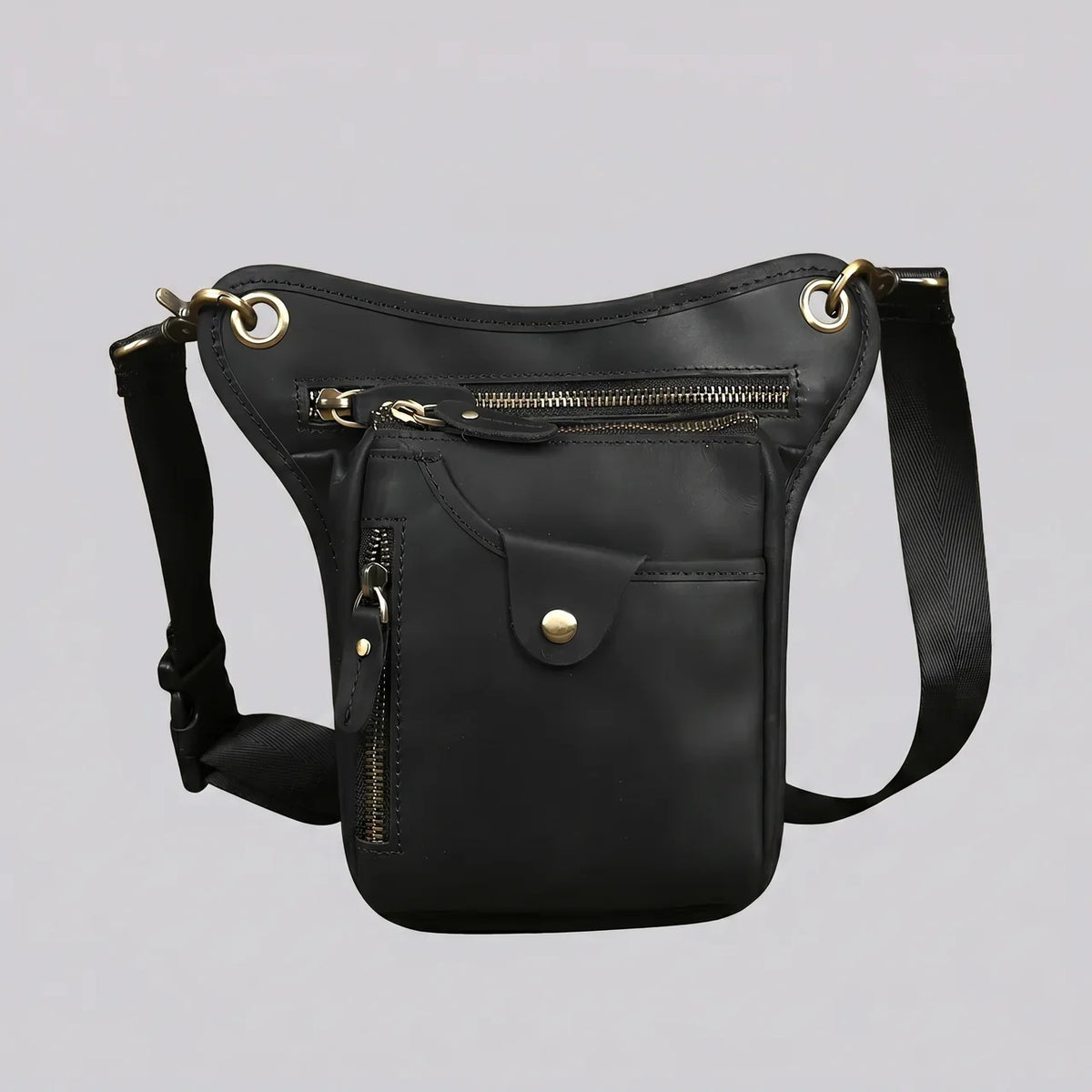 EKON RoadVault Leather Leg Bag