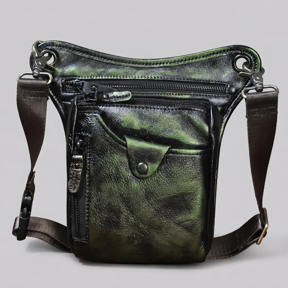 EKON RoadVault Leather Leg Bag