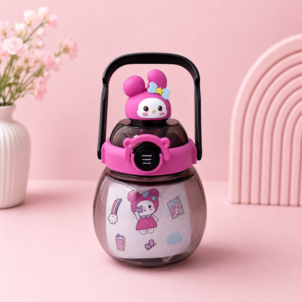 Sanrio Potbelly Cute Cartoon Water Bottle - Blackberry