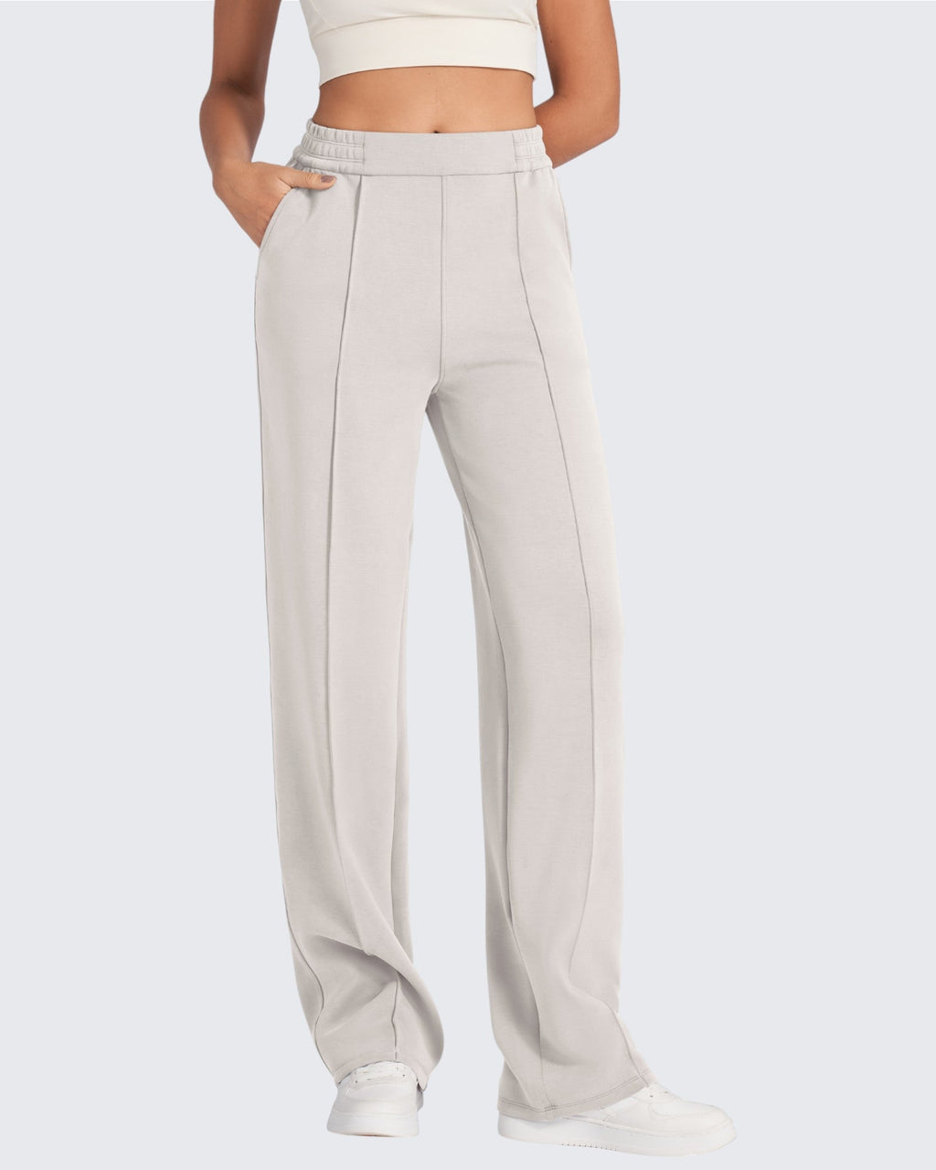 Smoofit Loose High-Rise Elastic Dressy Pants Regular