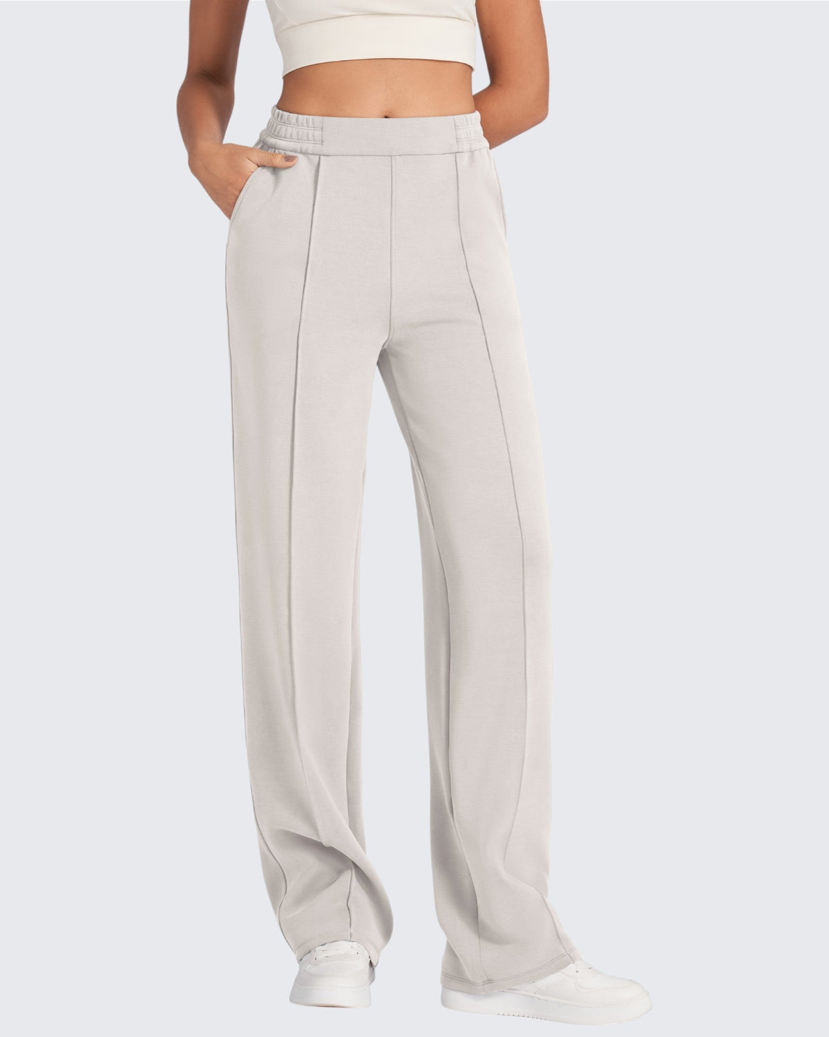 Smoofit Loose High-Rise Elastic Dressy Pants Tall