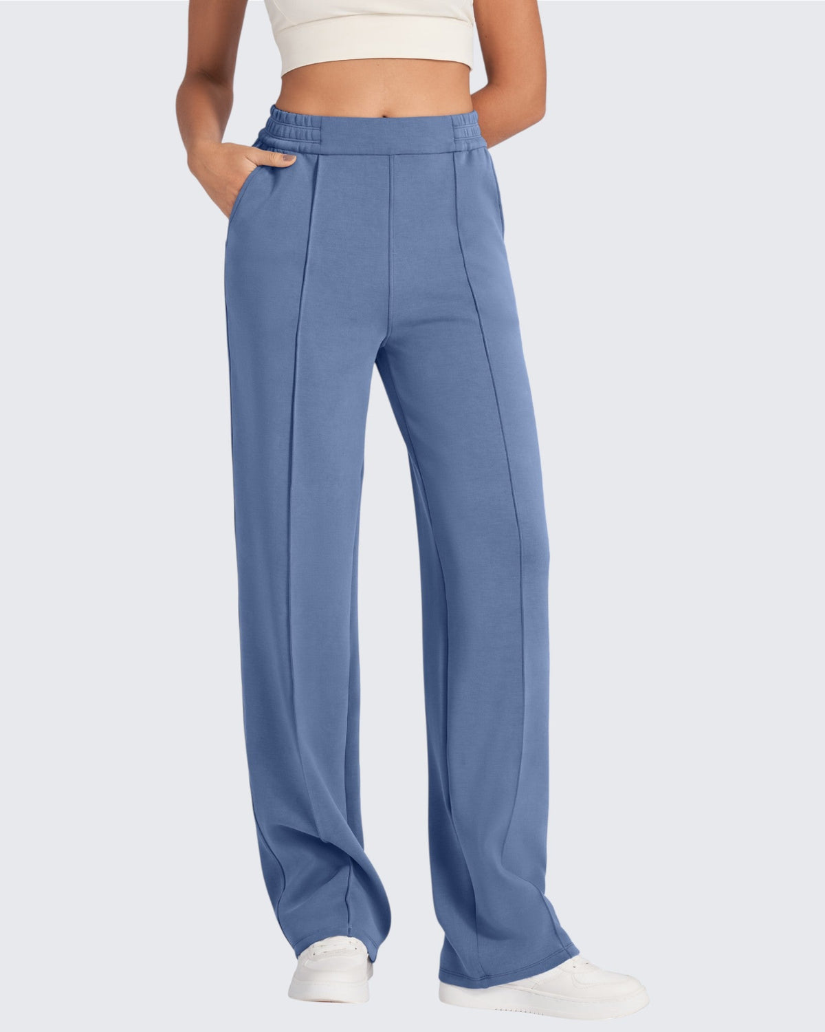 Smoofit Loose High-Rise Elastic Dressy Pants Regular