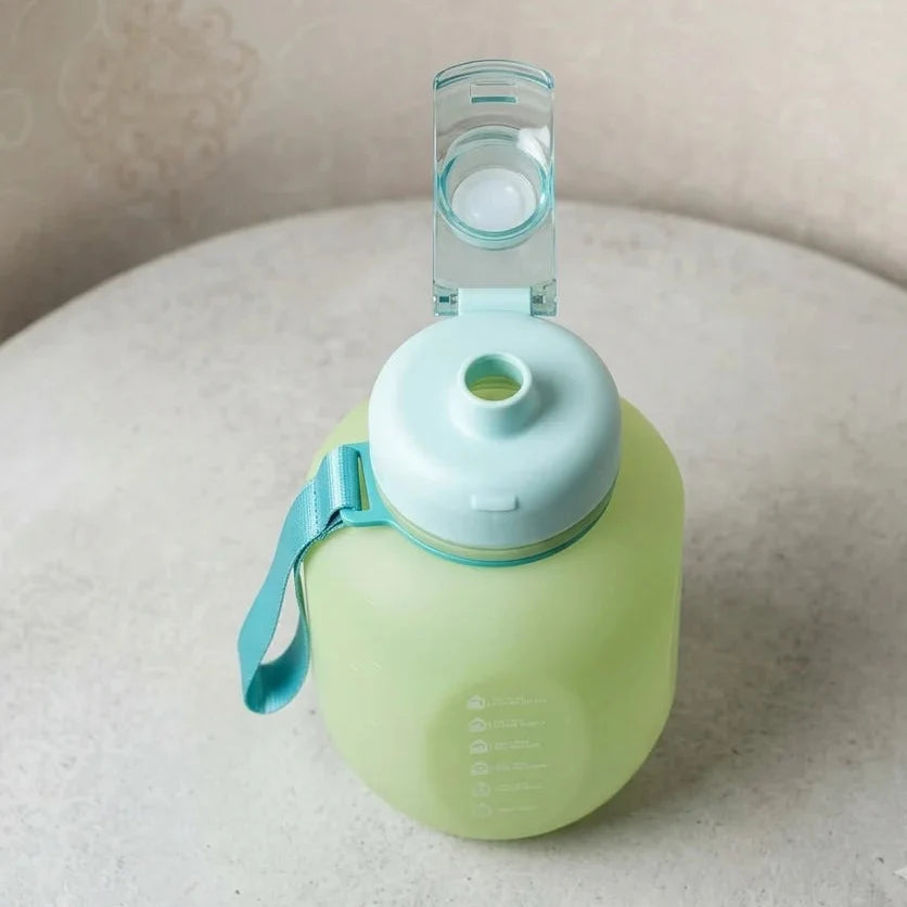 Portable Gradient Color Sports Water Bottle with Handle - Minor Fault