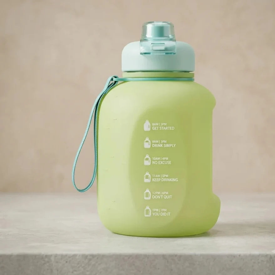 Portable Gradient Color Sports Water Bottle with Handle - Minor Fault